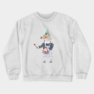 Zebra Clown Crewneck Sweatshirt